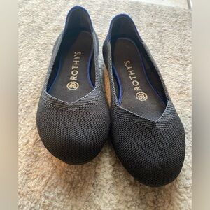 Rothy’s Black Round Toe Ballet Flats - 7